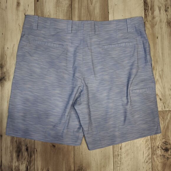 Callaway Opti Dri 9 Inch Stretch Performance Golf Shorts Lt Blue Men Size 42 - Picture 2 of 4